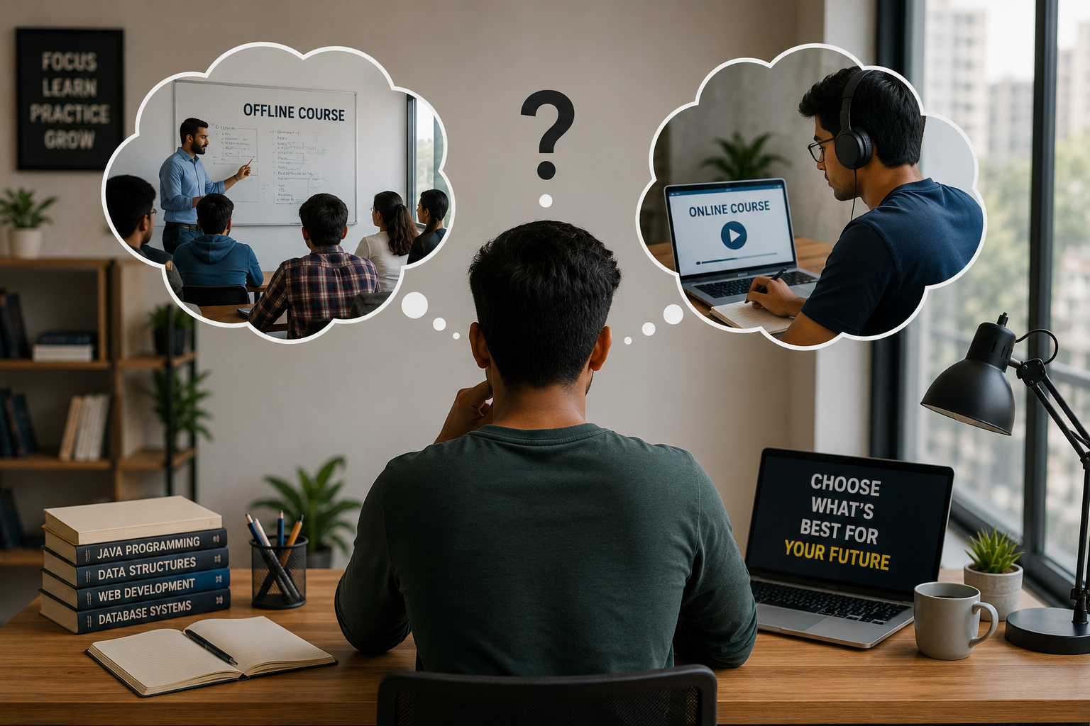 Offline or Online Course – Which Is Better for Students and Freshers?