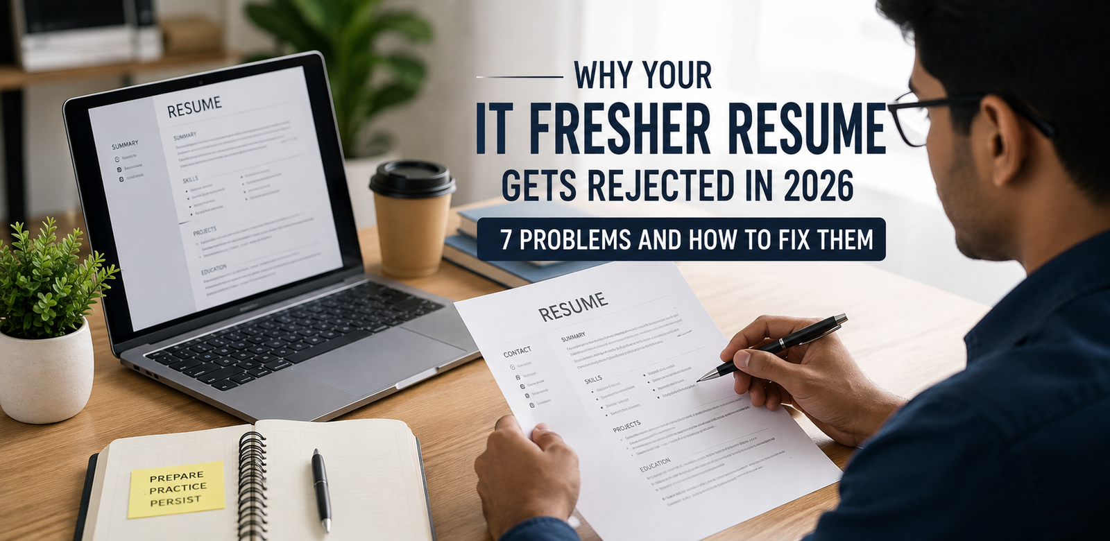 Why Your IT Fresher Resume Gets Rejected in 2026 — How to Fix Them