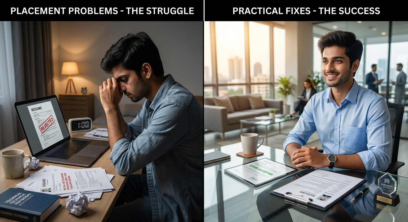 Why Freshers Don't Get Placed: Common Problems and How to Fix Them (2026)