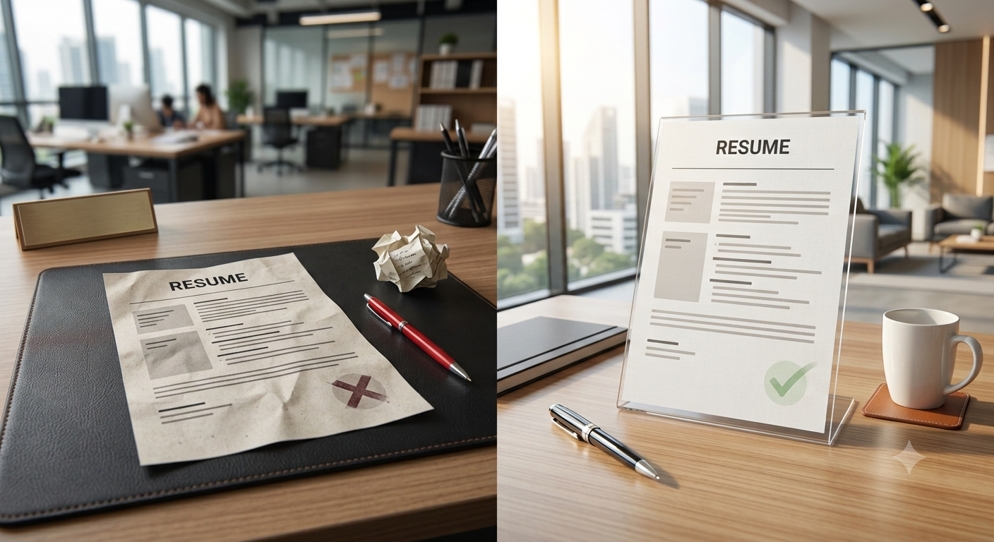 Resume Mistakes That Get Freshers Rejected (With Before and After Examples)